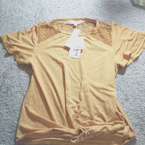 Kohls Rewind Yellow Juniors Top